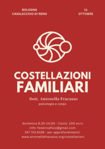 Antonella Fracasso - Incontro Costellazioni familiari - Bologna 11 ottobre 2026