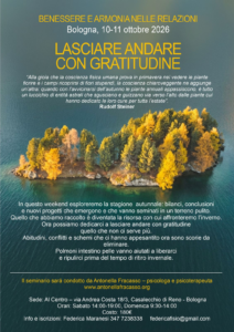 Antonella Fracasso - Lasciare andare con gratitudine - Bologna dal 10 all'11 ottobre 2026